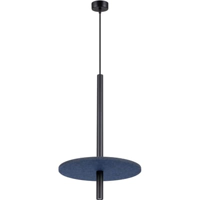 Sollux Lighting Hanglamp Feltro - G9 - marineblauw/zwart - vilt/staal - 30x30x126cm
