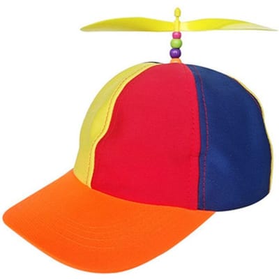 Casquette de Baseball Arc-en-ciel Filles Garçons Libellule en Bambou Chapeau Snapback Drôle Hélice d'Hélicoptère Casquette Aventure Papa