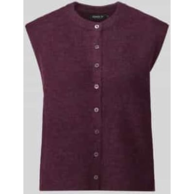 Only Gilet Onlsimoni Vest Knt Noos 15381355 Mauve Wine/melange Dames Maat - XS