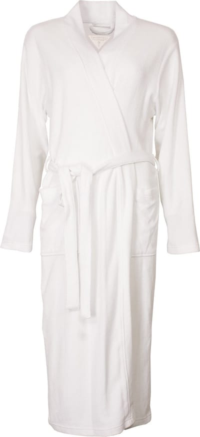Tenderness Dames Badjas - Kamerjas - Badstof - Wit - Maat S