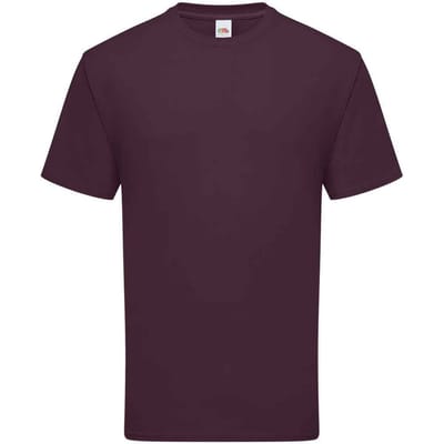 Fruit Of The Loom Heren Ringgesponnen Premium T-Shirt (Donkere Pruim)