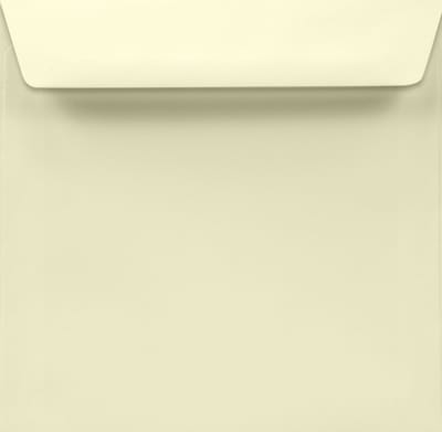 Gladde crème enveloppen A5 - 156 x 156 mm - 50 stuks - NK natgelijmde - 100 gram - Lessebo - Netuno
