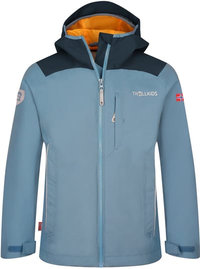 Trollkids Bergen Jas Blauw 110 cm Jongens,Meisjes
