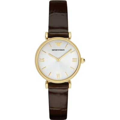 Emporio Armani Gianni T-bar Dames Horloge Zwart AR1910