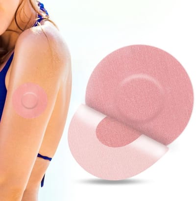 40 Stuks Waterdichte en Ademende Patches voor Freestyle Libre, Huidvriendelijke Plakkers voor Zwemmen en Badderen, Roze Kleur