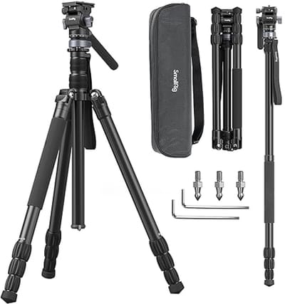 Professionele Video Tripod tot 184cm | Lichtgewicht en Draagbaar voor Vloggen
