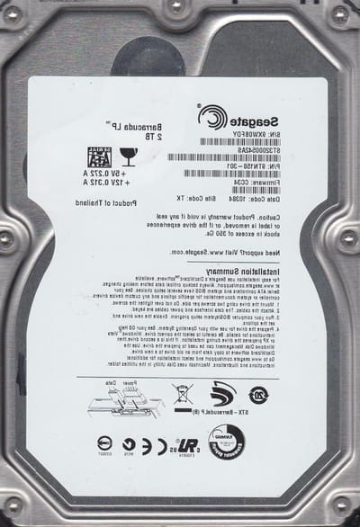 Interne harde schijf - Opslag schijf - Data opslaan - Laag stroomverbruik - 2 TB - Zwart