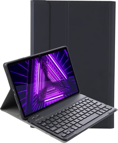 Hoesje - Geschikt voor Lenovo Tab M10 FHD Plus (2e / 2nd Generatie) - Toetsenbord Case - Keyboard Book Cover - Hoes - Zwart