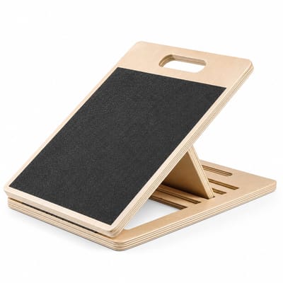 DPLUNIQ Hoekplank - Stretcher - Slant Board - Plateau - Verstelbaar - Kuit Stretch - 20-50 graden - 42x30x4cm - Hout