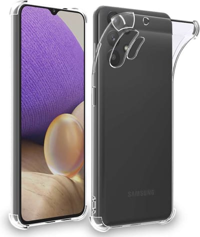ebestStar - Hoes geschikt voor Samsung Galaxy A32 5G, Silicone Slim Cover Case, Versterkte Hoeken en Randen hoesje, Transparant