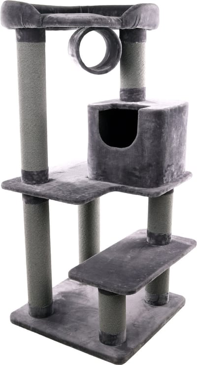 Flamingo Jessi - Krabpaal Katten - Krabpaal Jessi Grijs 80,5x80x176cm - 1st - 134281 - 1st
