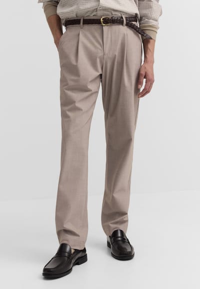 Bugatti Herren Chino Wool Look 4-Way Stretch