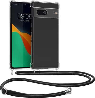 kwmobile telefoonhoesje geschikt voor Google Pixel 7 - Hoesje met telefoonkoord - Back cover in transparant