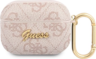 Guess 4G Script Logo AirPods Pro Case - Pink