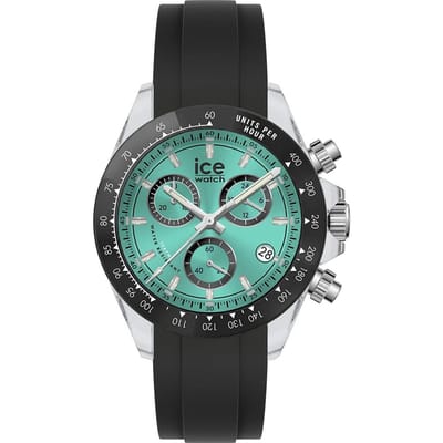 Ice Watch BEWATCH - Clear black turquoise 025633 Horloge - Siliconen - Zwart - Ø 41 mm