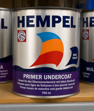 Hempel Primer Undercoat 750 ml Blauw 30180 Hechtprimer en Onderlaag voor Jachtlak en Boten