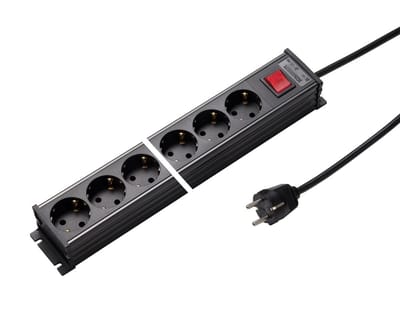 Martin Kaiser Power Strip 8 Weg 45 Graden Met Schakelaar Kabel 1.5m (Europese Stekkerdoos) - 1101ZL8SW15