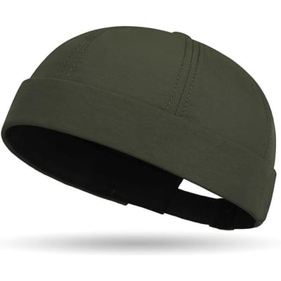 Mode Effen Kleur Mutsjes Skullcap Docker Cap Zeemansmuts Mannen Vrouwen Bucket Hat Randloze Muts Verstelbare Papa Hoed black