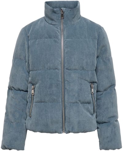 KOGEVIA CORD PUFFER JACKET OTW - Blue Mirage