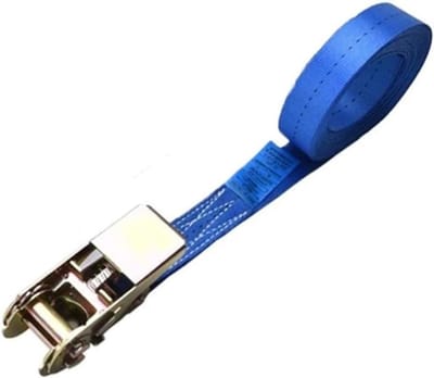 Spanbanden Set - Vastzetbanden Ratel - Goederen Vervoeren - Sterke Polyester Band - 10 Meter - Blauw
