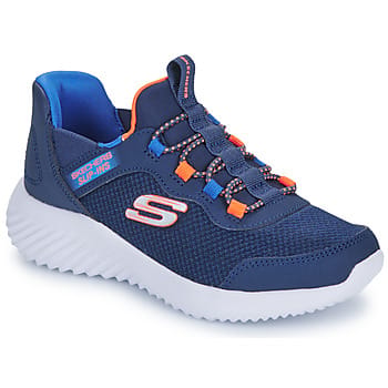 Skechers Slip-ins Bounder kinder sneakers blauw - Maat 30 - Extra comfort - Memory Foam
