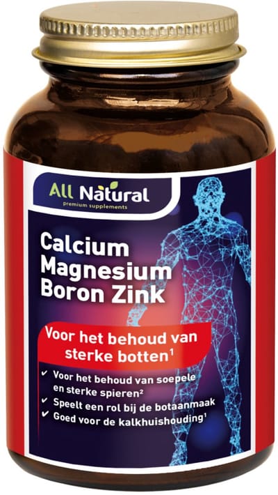 All Natural Calcium magnesium boron zink 90 Tabletten