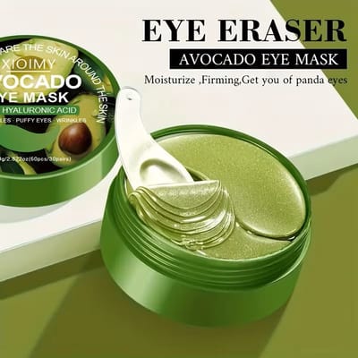 Avocado Under Eye Patches – Verzorgende Oogmaskers met Avocado & Collageen – 60 Hydrogel Eye Pads