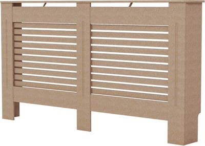 Radiatorombouw Medium - Verwarming Cover - Interieur Verfraaien - Zelf Te Schilderen - H83xW172xD19cm - Onbehandeld