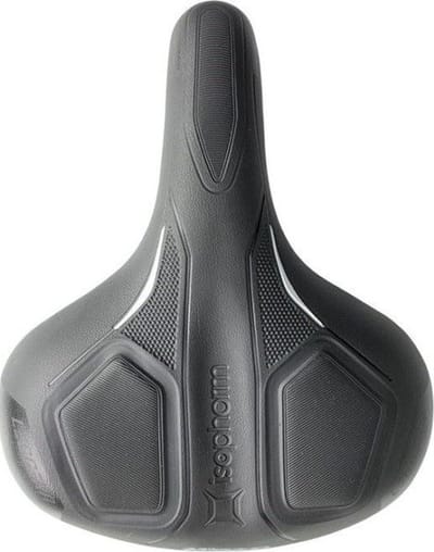 Zadel Selle Bassano Leggera Isophorm city - zwart