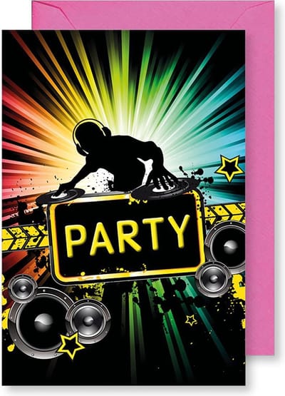6 Wenskaarten Mgpcards met envelop - party - Dubbele kaart - 18 gram - 17 x 11,5 cm