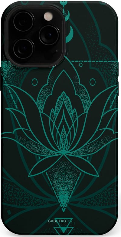 Casetastic Hoesje Geschikt voor Apple iPhone 13 Pro Magsafe - Stijlvolle Beschermende Duo-layer Case - Lotus Zen