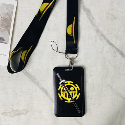 Anime Cartoon Badgehouder Sleutelhangers Nekkoord Voor Toegangskaart Anime Creditcardhouder Sleutelhanger Riemen