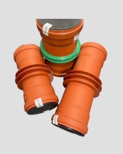 Doorvoerbuis 2× manchet 125 mm wanddikte 350 mm