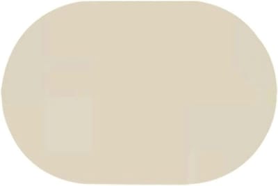 Placemats Ovaal - Tafelonderleggers - Eettafel Beschermen - Antislip PU-leer - Set van 8 - Beige Wit