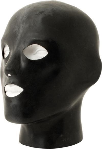 Mister B rubber heavy duty anatomische masker met gaten - S/M