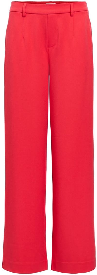 Object Objlisa Wide Pant Broeken Dames - Rood - Maat 44