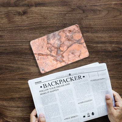 Apple iPad Mini 4 | Mini 5 (2019) Tablet Back Cover Marmer Oranje