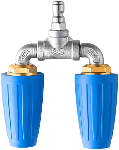 Dailygoods- Hogedrukreiniger Nozzle 360° Rotatie - Turbo Nozzle - 4000PSI - Snelle Aansluiting 1/4" - Verhoogde Spraykracht - Verbeterde Reiniging