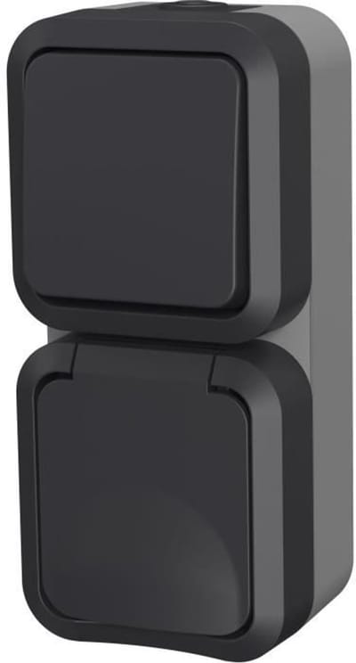 QUARX – Aqua Pro – Buitencombinatie – Dubbele wisselschakelaar – IP55