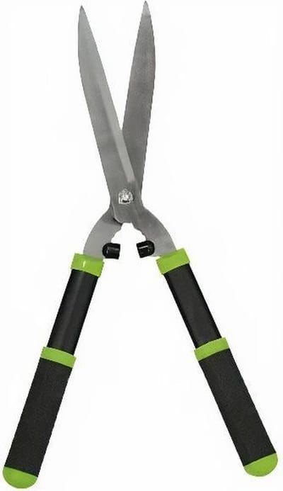 heggenschaar 25 cm staal/rubber zwart/groen