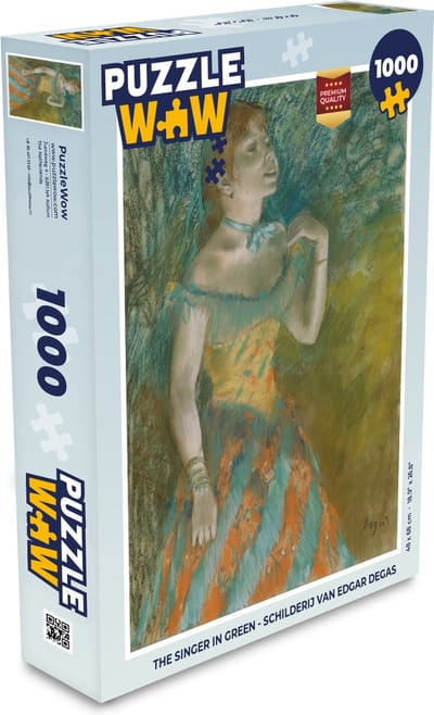 Puzzel The Singer in Green - Schilderij van Edgar Degas - Legpuzzel - Puzzel 1000 stukjes volwassenen