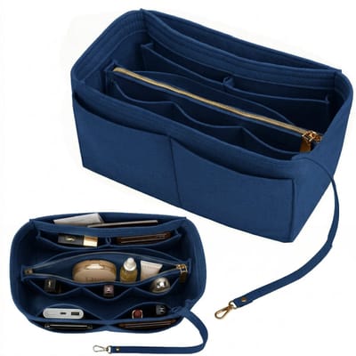 BOTC Handtas organizer - Bag in Bag - Tasorganizer - Maat M - Marineblauw