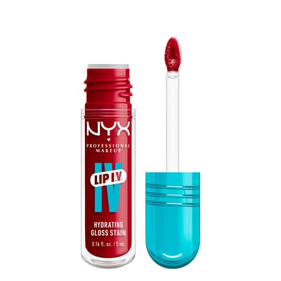 NYX Professional Make Up Lip IV 11 Red-y.Set.Wet Hydraterende Lipgloss - Tot 12 uur hydratatie - Verrijkt met Magnesium, Vitamine B12 en Kokoswater - 5ml