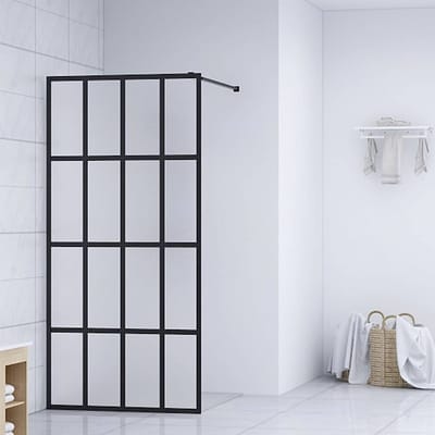 vidaXL - Inloopdouchewand - 118x190 - cm - mat - gehard - glas