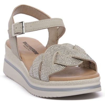 Sandalen met sleehak Valleverde ARGENTO