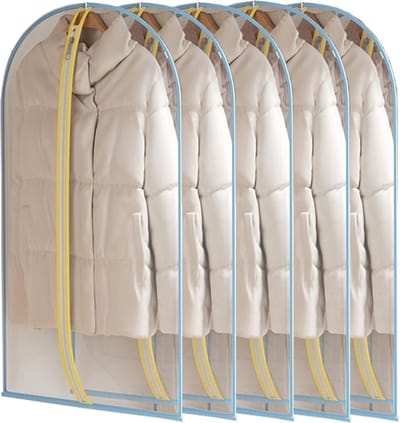 Kledinghoezen Set - Kleding Beschermers - Kleding Opbergen - Volledig Transparant - 5 Stuks 140cm - Transparant
