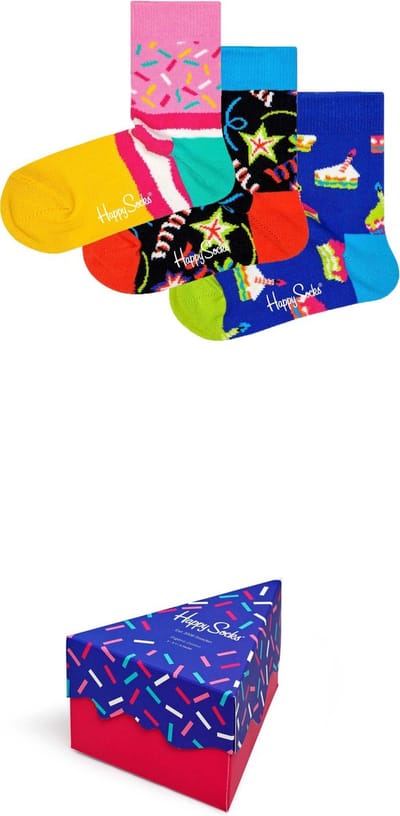 Happy Socks Kids Happy Birthday singing Giftbox - Maat 0-12M