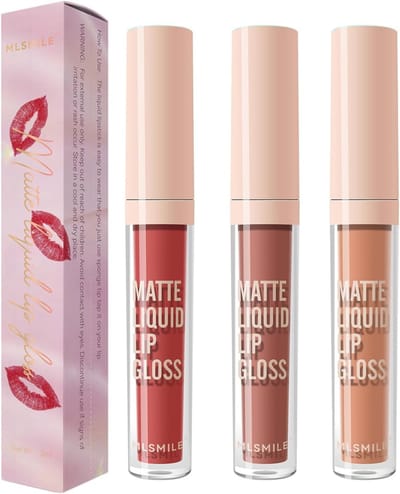Set van 3 Verwijderbare Lipliners, Waterdichte Liptint en Transferbestendige Lippenstift voor Langdurige Kleur en Smudgeproof Lipmake-up