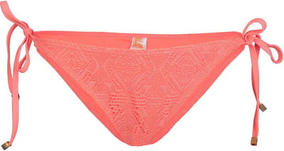 Koraalkleurig slipje, onderdeel van een dameszwempak, zwembad- en strandbikini, met strikjes / XL