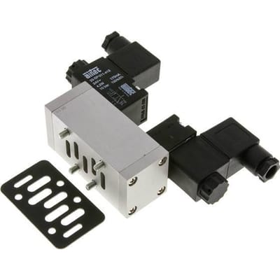5/3 ISO 5599-1 Midden Gesloten Magneetventiel 24V DC 3-10bar/42-140psi Airtec